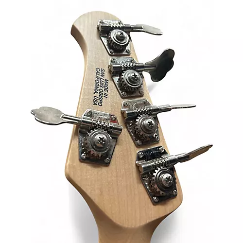 Used Ernie Ball Music Man Sterling 5 String Silver Sparkle Electric Bass Guitar Silver Sparkle - musicians--Friend
