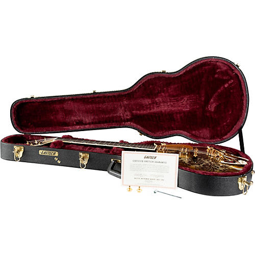 Gretsch Guitars G6134TG Limited Edition Paisley Penguin with String-Thru Bisgby Electric Guitar Gold Paisley - musicians--Friend