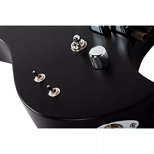 Schecter Guitar Research Synyster Gates Custom- 6 TR-S Headless Left-Handed Electric Guitar Satin Black - musicians--Friend