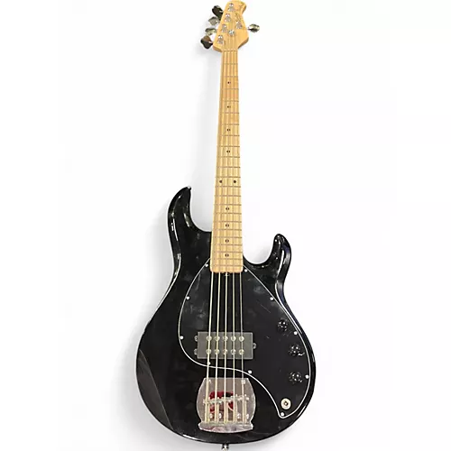 Used Sterling by Music Man StingRay 5 Black Electric Bass Guitar Black - musicians--Friend