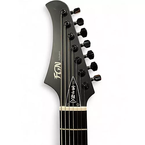 Used Fujigen JMY72ASHE 7-String OPEN PORE BLACK Solid Body Electric Guitar OPEN PORE BLACK - musicians--Friend
