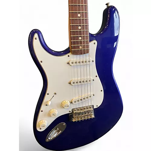Used Fender Standard Stratocaster LH Purple Electric Guitar Purple - musicians--Friend