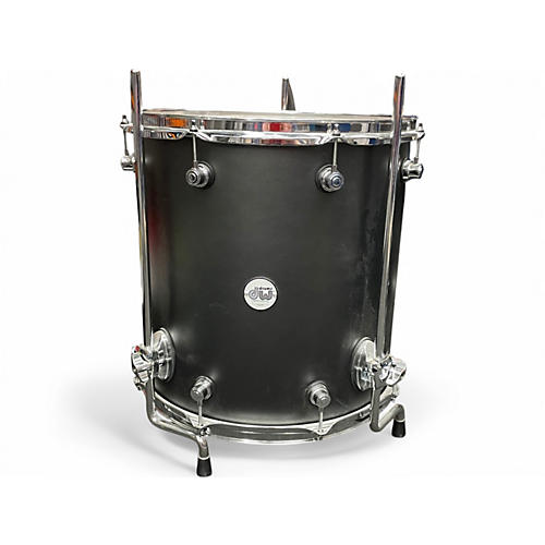 Used DW 3 Piece Design Series Satin Black Drum Kit Satin Black - musicians--Friend