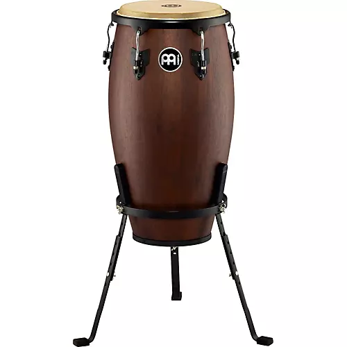 MEINL Headliner Designer Wood Conga with Basket Stand Vintage Wine Barrel 12-in. - musicians--Friend
