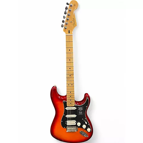 Used Fender Player Stratocaster Cherry Sunburst Solid Body Electric Guitar Cherry Sunburst - musicians--Friend