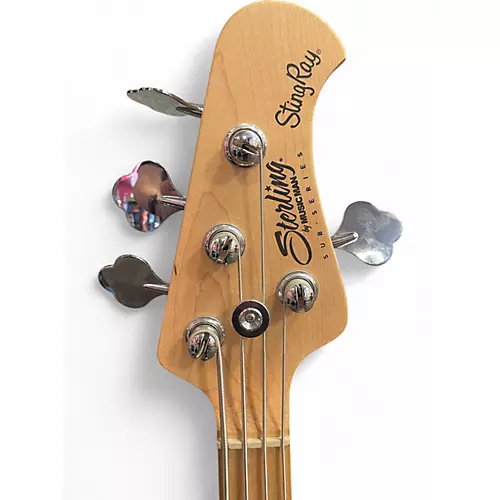 Used Sterling by Music Man Ray4HH Green Electric Bass Guitar Green - musicians--Friend
