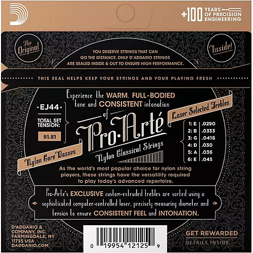 D'Addario EJ44 Pro-Arte SP Extra Hard Classical Guitar Strings Set - musicians--Friend