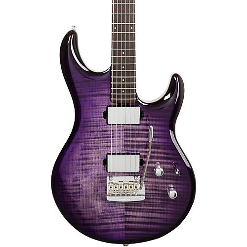Ernie Ball Music Man Luke 4 HT Maple Top HH Electric Guitar After Burn - musicians--Friend