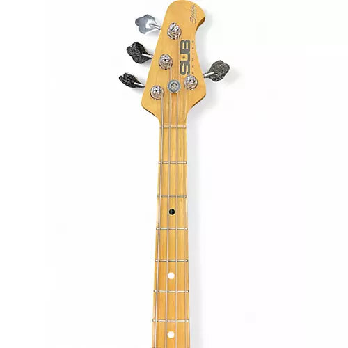Used Sterling by Music Man Sub 4 Black Electric Bass Guitar Black - musicians--Friend