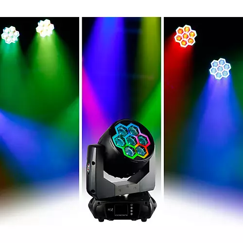 JMAZ Lighting PIXL TRON 740Z LED Wash Moving Head with 40W LEDs and Tron Effect Ring - musicians--Friend