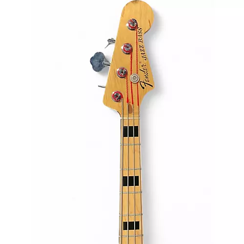 Used 2008 Fender GETTY LEE JAZZ BASS Black Electric Bass Guitar Black - musicians--Friend