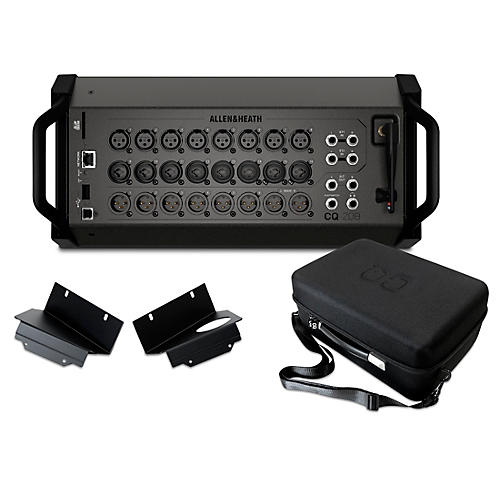 Allen & Heath CQ-20B Digital Mixer Bundle With Padded Soft Case and Rackmount Kit - musicians--Friend