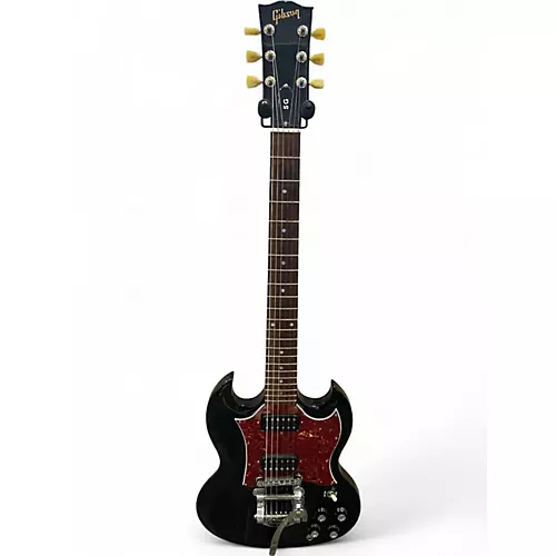 Used Gibson SG Black Solid Body Electric Guitar Black - musicians--Friend