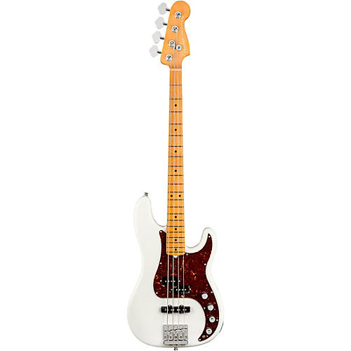 Fender American Ultra Precision Bass Maple Fingerboard Arctic Pearl - musicians--Friend