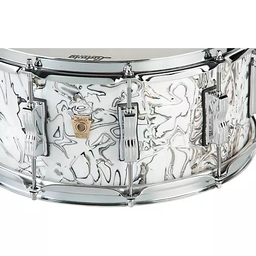 Ludwig Classic Maple Snare Drum 14 x 6.5 in. White Mosaic - musicians--Friend