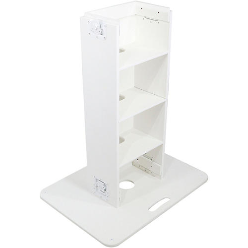 ProX Control Tower DJ Podium Stand Travel Case for Pioneer XDJ-XZ, DDJ-1000 SRT, DDJ-SZ2, and DDJ SX-3 White Finish - musicians--Friend