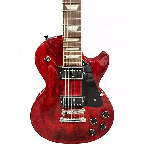 Used Gibson Les Paul Studio Cherry Solid Body Electric Guitar Cherry - musicians--Friend