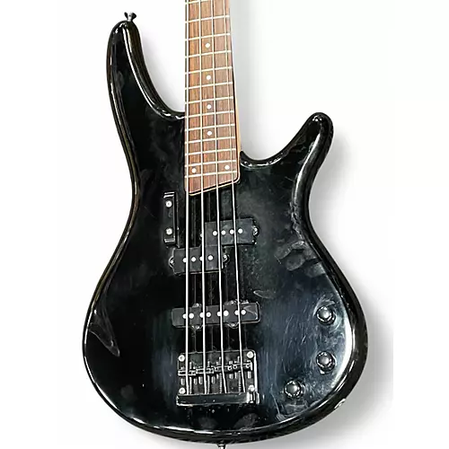 Used Ibanez SR400 Black Electric Bass Guitar Black - musicians--Friend