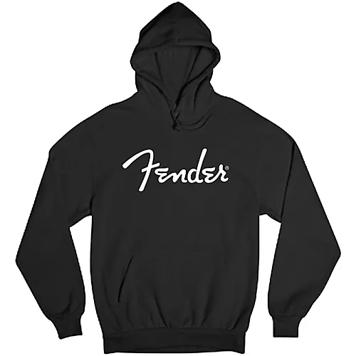 Fender Spaghetti Logo Hoodie X Large Black - musicians--Friend