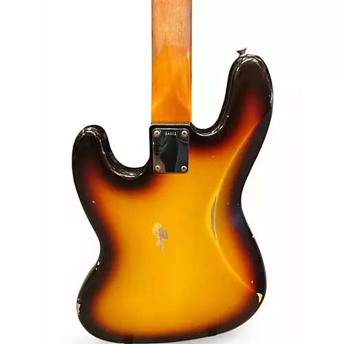 Used 2022 Fender 1962 Relic Jazz Bass 3 Color Sunburst Electric Bass Guitar 3 Color Sunburst - musicians--Friend