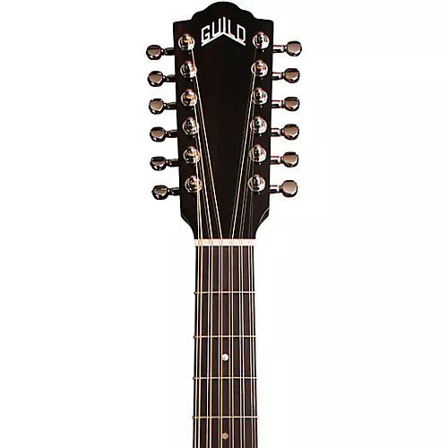 Guild F-2512CE Deluxe 12-String Cutaway Jumbo Acoustic-Electric Guitar Antique Burst - musicians--Friend
