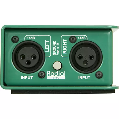 Radial Engineering J-ISO Jensen Transformer Equipped Stereo Isolator +4dB to -10dB Converter - musicians--Friend