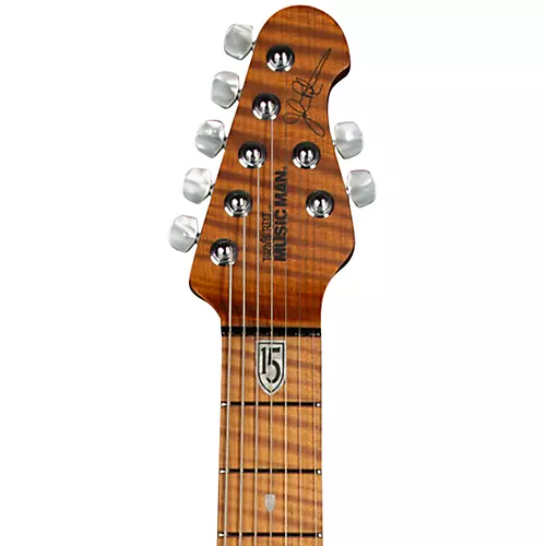 Ernie Ball Music Man JP15 Roasted Quilt Maple Top 7-String Electric Guitar Cerulean Paradise - musicians--Friend
