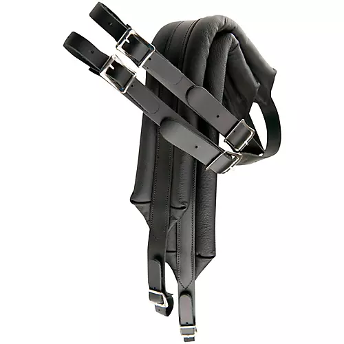 Perri's Deluxe Leather Accordion Strap with Metal Buckles Senior Size - musicians--Friend