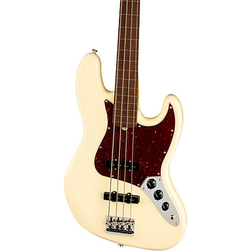Fender American Professional II Fretless Jazz Bass Rosewood Fingerboard Olympic White - musicians--Friend