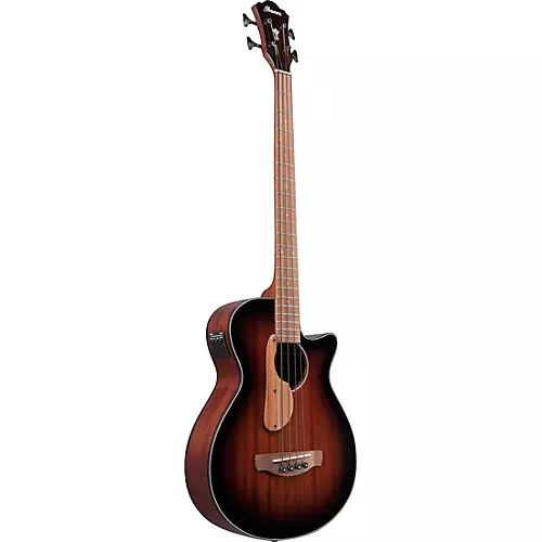 Ibanez AEGB24E Acoustic-Electric Bass Guitar Black Gloss - musicians--Friend