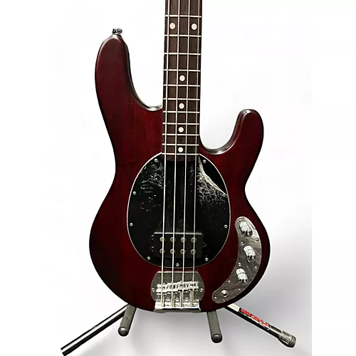 Used Sterling By Music Man Stingray Dark Red Electric Bass Guitar dark red - musicians--Friend