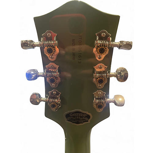 Used 2008 Gretsch Guitars G6118T LTV 125th Anniversary Smoke Green Hollow Body Electric Guitar Smoke Green - musicians--Friend