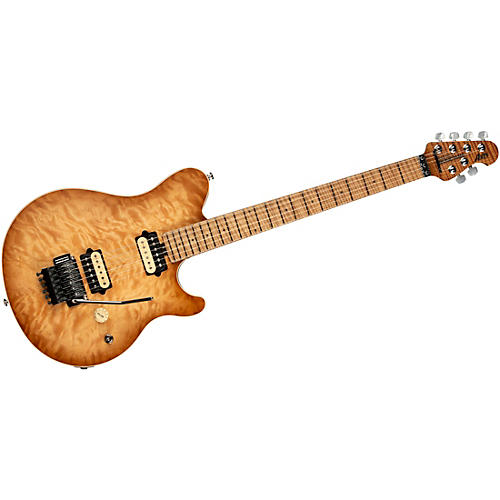 Ernie Ball Music Man Axist Quilt Top (satin) Electric Guitar Honey Pot - musicians--Friend