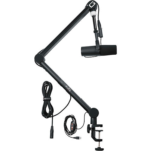 Gator Professional Broadcast Boom Mic Stand With LED Light - musicians--Friend