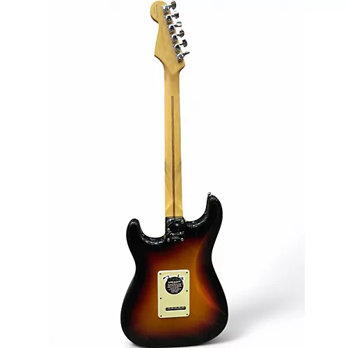 Used 2005 Fender American Deluxe Stratocaster HSS 3 Tone Sunburst Solid Body Electric Guitar 3 Tone Sunburst - musicians--Friend