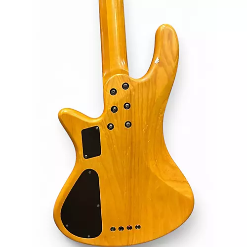 Used Schecter Guitar Research Stiletto-4 Natural Electric Bass Guitar Natural - musicians--Friend