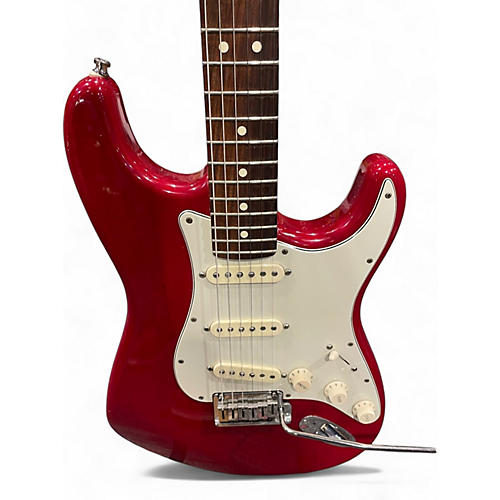 Used Fender American Standard Stratocaster red Solid Body Electric Guitar red - musicians--Friend