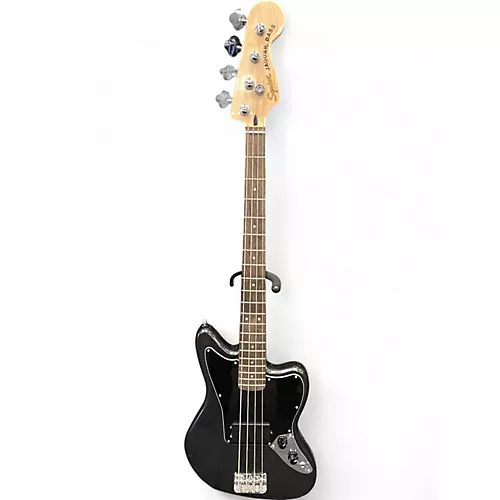 Used Squier Vintage Modified Jaguar Bass Black Electric Bass Guitar Black - musicians--Friend