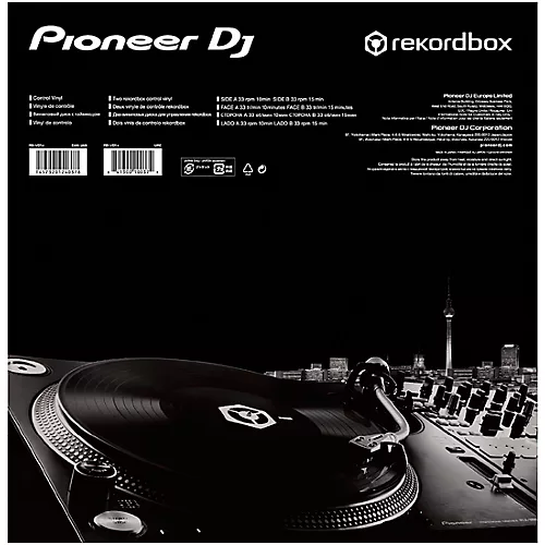 Pioneer DJ RB-VS1-K Rekordbox DVS Control Vinyl - musicians--Friend