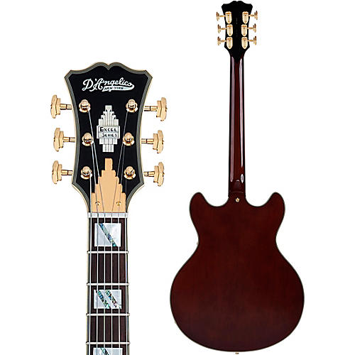 Open-Box D'Angelico Excel DC XT Semi-Hollow Electric Guitar With Stopbar Tailpiece Condition 2 - Blemished Amaretto Burst 197881073169 - musicians--Friend