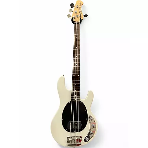 Used Sterling by Music Man Ray34 White Electric Bass Guitar White - musicians--Friend