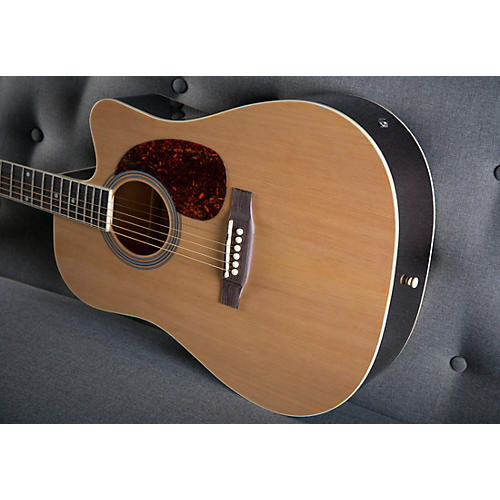 Rogue RA-110D-CE Dreadnought Cutaway Acoustic-Electric Guitar Black - musicians--Friend