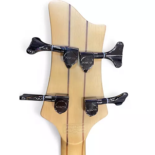 Used Schecter Guitar Research Riot 4 String Natural Electric Bass Guitar Natural - musicians--Friend