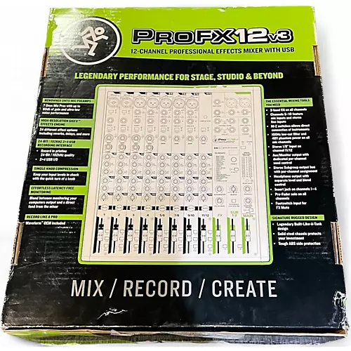 Used Mackie PROFX12 Unpowered Mixer - musicians--Friend