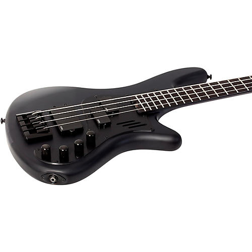 Schecter Guitar Research Stiletto-4 Stealth Pro Satin Black - musicians--Friend