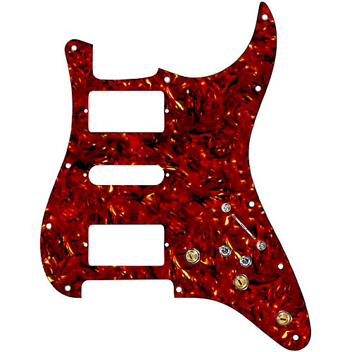 920D Custom HSH Pre-Wired Pickguard for Strat With S7W-HSH-2T Wiring Harness Black - musicians--Friend