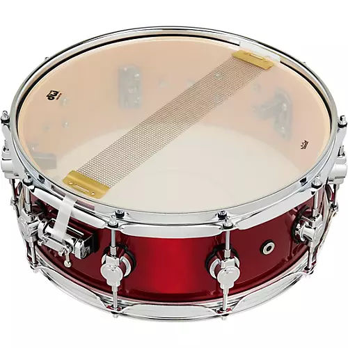 DW DWe Wireless Acoustic/Electronic Convertible Snare Drum 14 x 5 in. Lacquer Custom Specialty Black Cherry Metallic - musicians--Friend