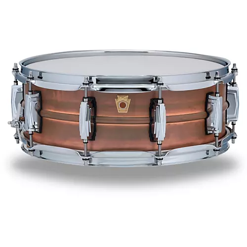 Ludwig Copper Phonic Smooth Snare Drum 14 x 6.5 in. Raw Smooth Finish with Imperial Lugs - musicians--Friend