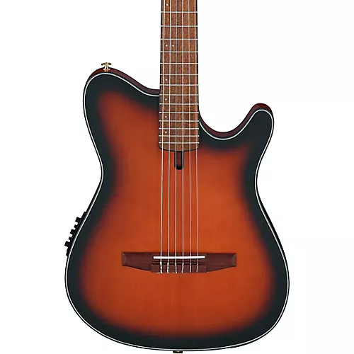 Ibanez FRH10N Nylon-String Acoustic-Electric Guitar Rose Gold Metallic Flat - musicians--Friend