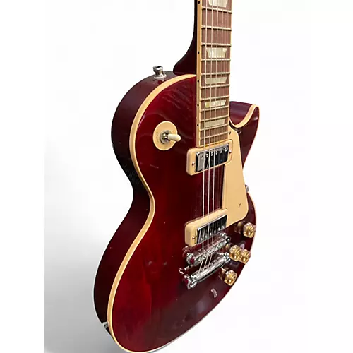Used Gibson Les Paul Deluxe Wine Red Solid Body Electric Guitar Wine Red - musicians--Friend